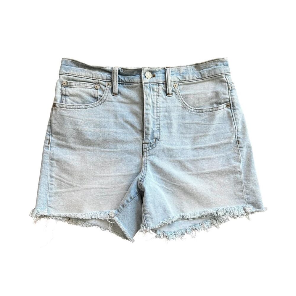 Madewell High Rise Denim Shorts Light Wash 28
